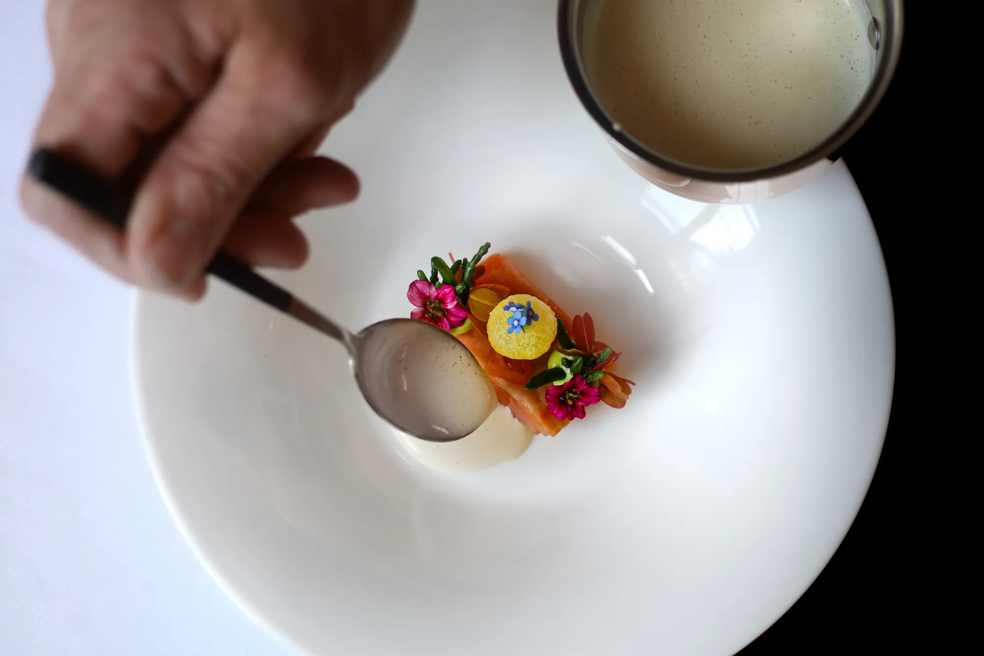 Dish Presentation at Restaurant Karel 5